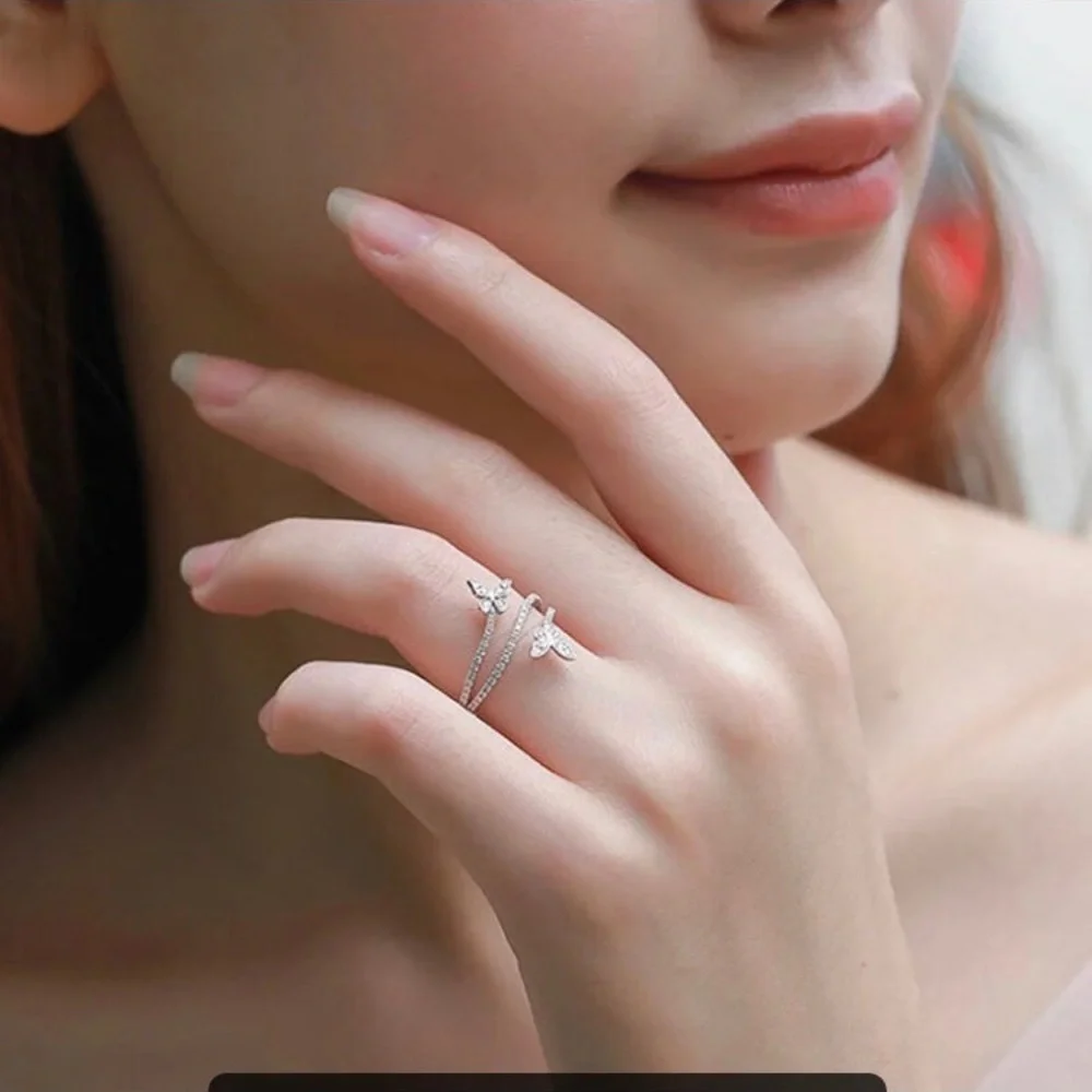 - Gorgeous butterfly ring size 6 925 metal